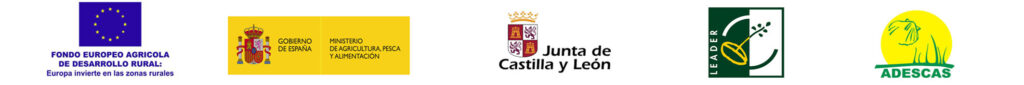 logos Fondo Europeo - Gobierno de España - Junta de Castilla y León - Leader - Adescas